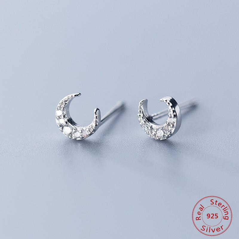 2020 Fashion Moon Earring S925 Sterling Silver Crystal Small Earrings For Woman Simple Friendship Girls Gift Jewelry
2020 Fashion Moon Earring S925 Sterling Silver Crystal Small Earrings For Woman Simple Friendship Girls Gift Jewelry