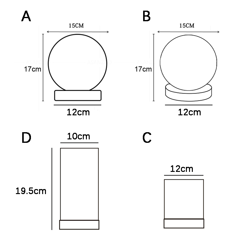 Simple Glass Table Lamp Wood Base Lamps For Bedroom Living room Children Reading Desk Lamp Lighting