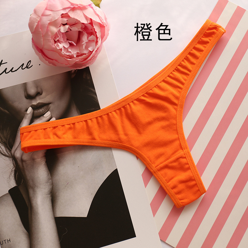 Girl Solid Color G String Teenage Underwear Panties Girl Thong Cotton Bandage Calcinhas Breathable Young Girls Lingerie Y0126