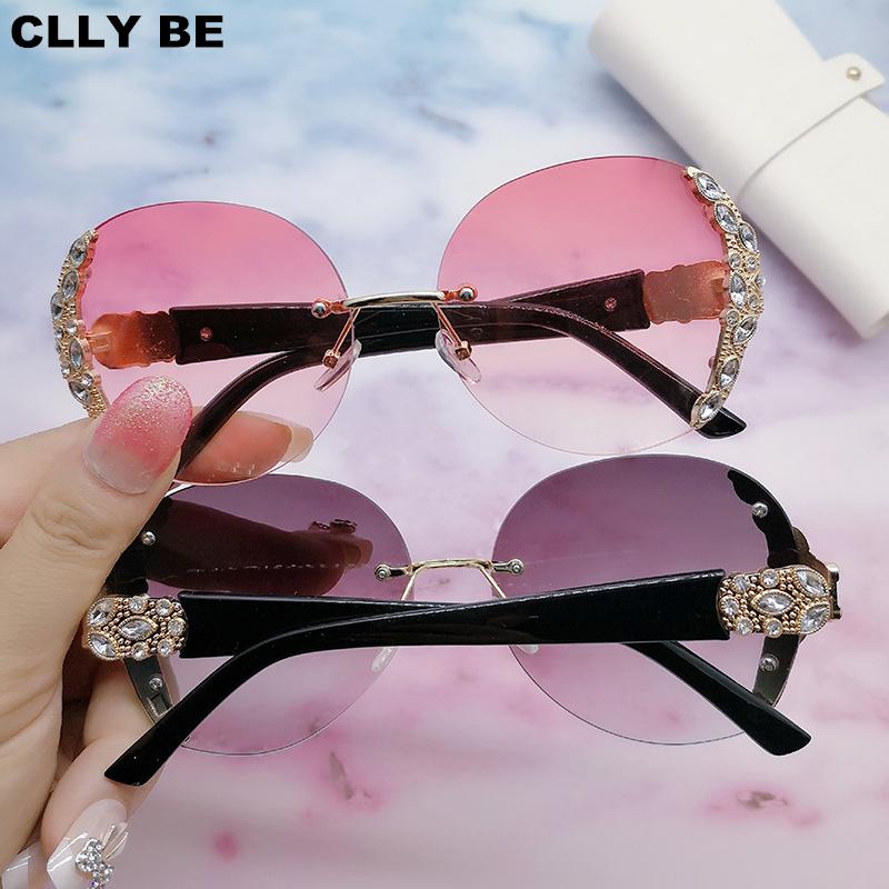 Sunglasses Crystal Rimless Women Designer Rhinestone Frameless Gradual Sun Glasses Shades UV400
Sunglasses Crystal Rimless Women Designer Rhinestone Frameless Gradual Sun Glasses Shades UV400