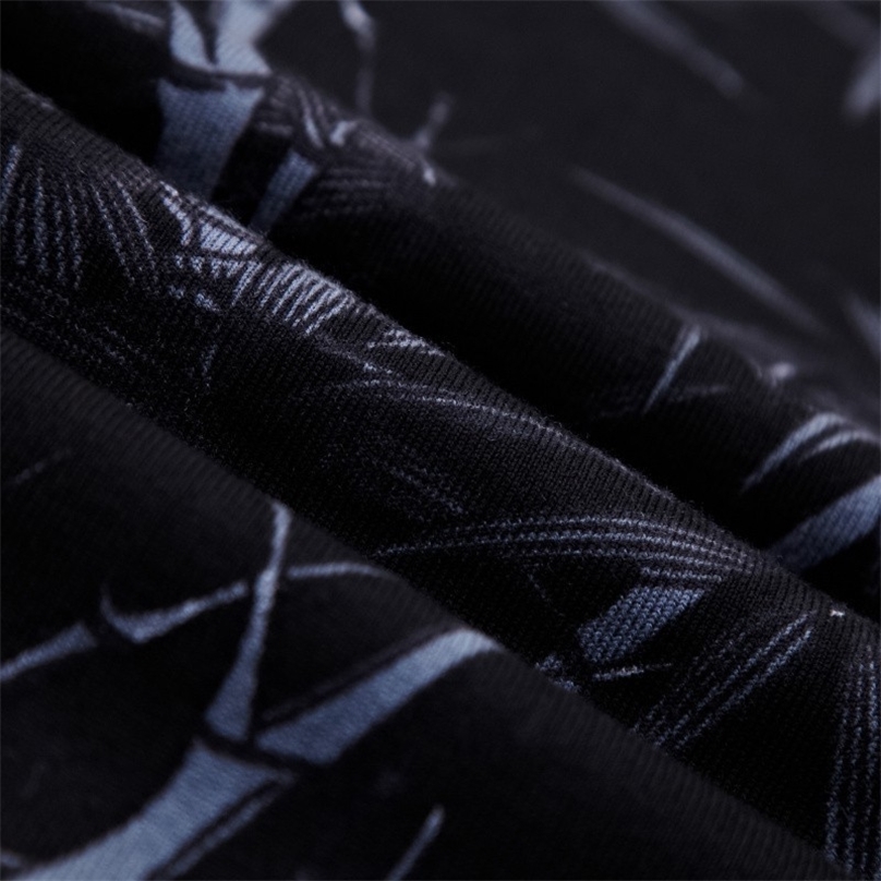 Black White Printed Sweater Erkek Kazak Mens Round Neck Pullover Sueter Hombre Slim Fit Pull Homme Mens Chompas Hombre 201224