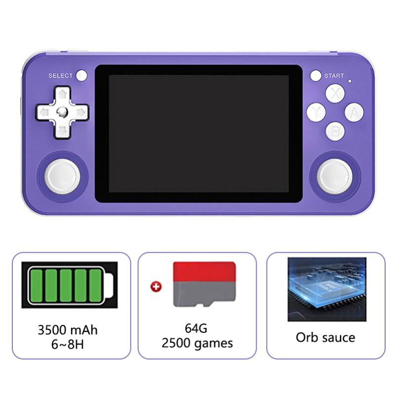 RG351P Handheld Game Players 3.5inch HD Screen Video Retro Game Console 64G Open Source Linux System Pre-installed 2500 Games
RG351P Handheld Game Players 3.5inch HD Screen Video Retro Game Console 64G Open Source Linux System Pre-installed 2500 Games