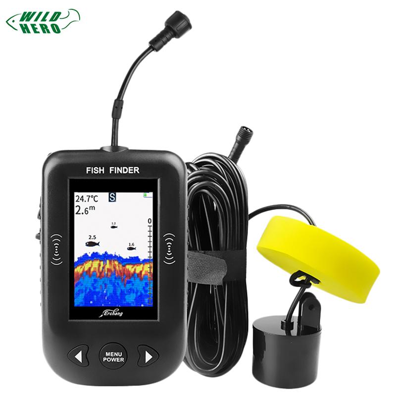 Wildhero Xf02-C Portable Fish Finder 9M Cable Sounder Alarm 0.6-100M Depth Fishfinder Transducer Sensor Sonar Colorful
Wildhero Xf02-C Portable Fish Finder 9M Cable Sounder Alarm 0.6-100M Depth Fishfinder Transducer Sensor Sonar Colorful