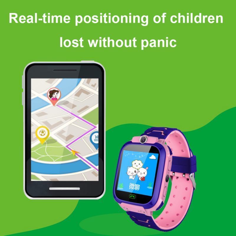 SOS Kids Watch Smart Waterproof Anti-Lost Kid Wristwatch With GPS Positioning And SOS Function Watchs For Children 220308