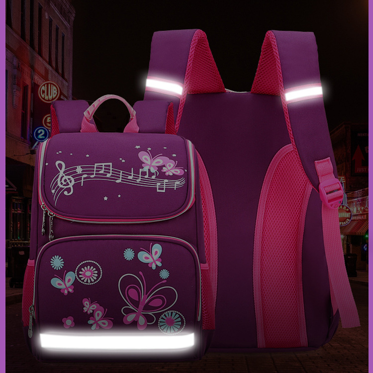 Children School Bags Set For Girls Boys Orthopedic Backpack Cartoon Butterfly Car School Bag Kids Satchel Knapsack Mochila LJ201225