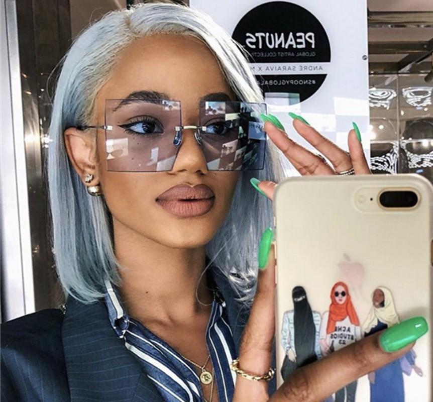 JASPEER Oversized Rimless Square Sunglasses Women Trendy Fashion Ladies Retro Sun Glasses Red Brown Tinted Color Lens UV400
JASPEER Oversized Rimless Square Sunglasses Women Trendy Fashion Ladies Retro Sun Glasses Red Brown Tinted Color Lens UV400