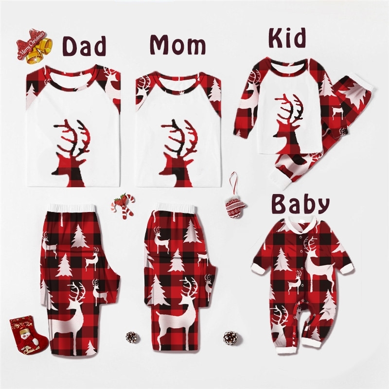 Christmas Family Matching Outfits Mother Daughter Pajamas Set Dad Son Baby Kids Print Plaid Suit For Family Home Pajamas Set 201128, Black
Christmas Family Matching Outfits Mother Daughter Pajamas Set Dad Son Baby Kids Print Plaid Suit For Family Home Pajamas Set 201128, Black