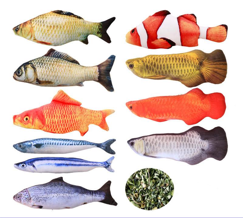 Pet Soft Plush 3D Fish Shape Cat Toy Interactive Gifts Fish Catnip Toys Stuffed Pillow Doll Simulation Playing Toy For Pet
Pet Soft Plush 3D Fish Shape Cat Toy Interactive Gifts Fish Catnip Toys Stuffed Pillow Doll Simulation Playing Toy For Pet