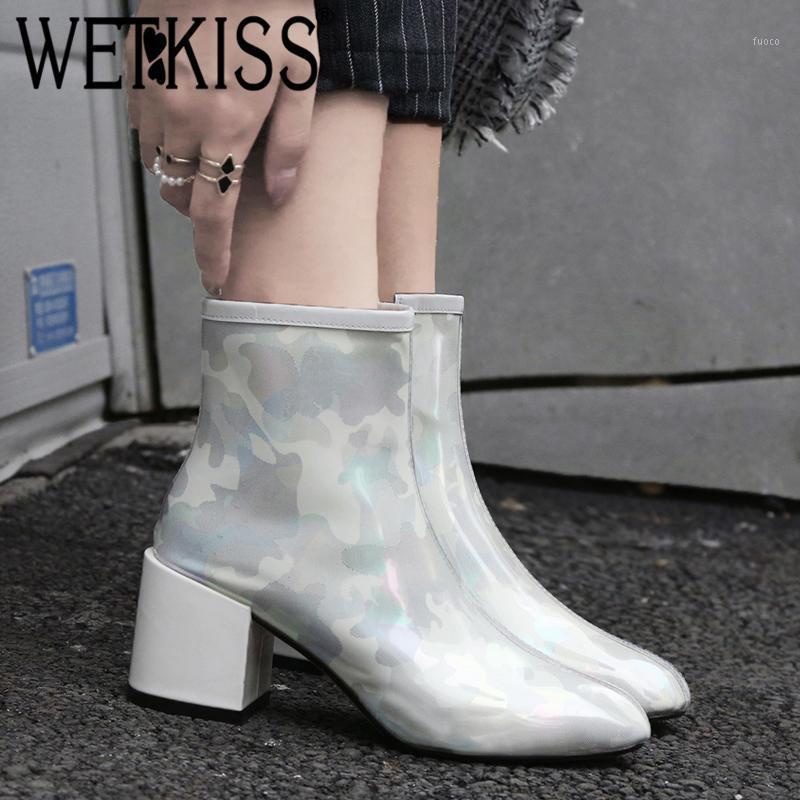 WETKISS Thick High Heels Women Ankle Boots Square Toe Zip Print Footwear Cow Leather Female Boot New Shoes Woman 2020 Autumn1, Green
WETKISS Thick High Heels Women Ankle Boots Square Toe Zip Print Footwear Cow Leather Female Boot New Shoes Woman 2020 Autumn1, Green