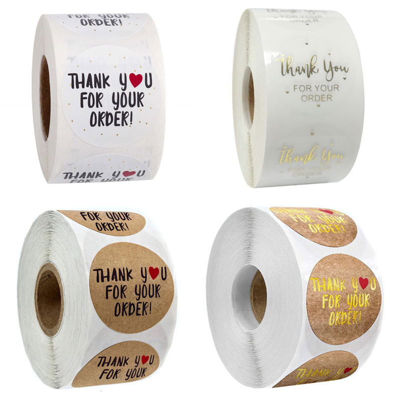 Handmade 500pcs roll 1 Inch Thank You For Your Order Seal Labels for Christmas Decor Stationery Gift Adhesive Stickers
Handmade 500pcs roll 1 Inch Thank You For Your Order Seal Labels for Christmas Decor Stationery Gift Adhesive Stickers