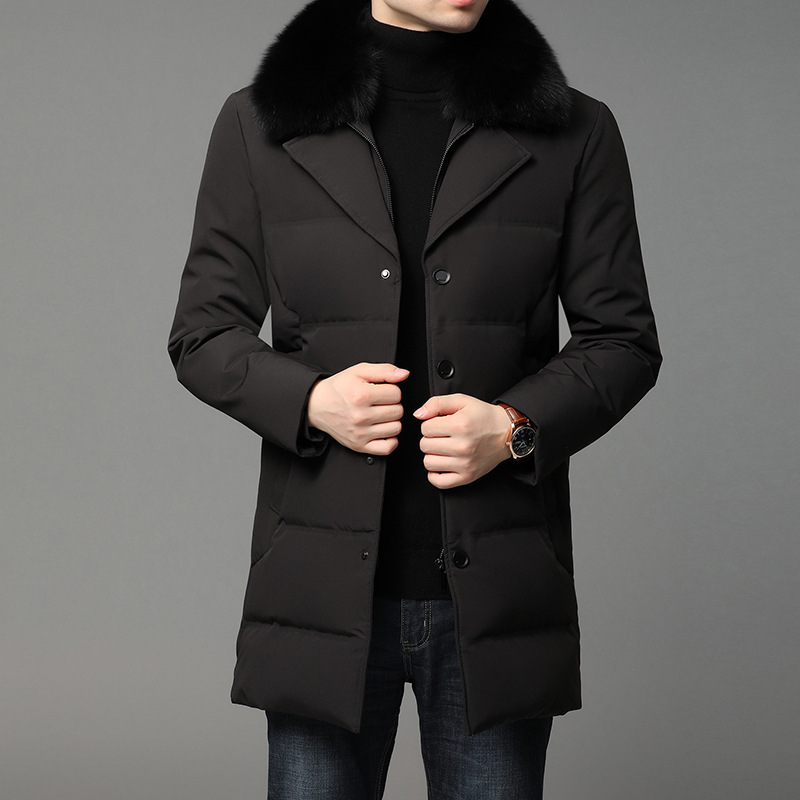 Men Winter Thick Warm Coat White Duck Skin Down High Quality Jacket Detachable Collar 34c0, Cyan
Men Winter Thick Warm Coat White Duck Skin Down High Quality Jacket Detachable Collar 34c0, Cyan