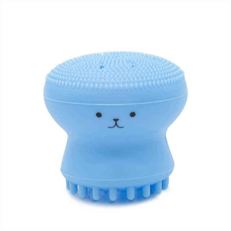 NXY Face Care Devices 1pc Silicone Face Cleansing Brush Facial Cleanser Pore Cleaner Exfoliator Scrub Washing Skin Care Octopus Shape Tslm2 0222
