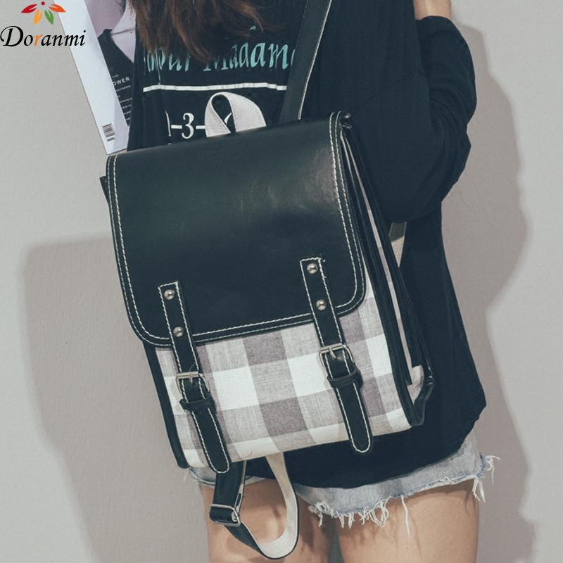 DORANMI Classic Plaid Backpack Large Capacity Schoolbag 2020 Women's Backpacks Big Back Shoulder Bags Buckle Book Mochila DJB235, Black
DORANMI Classic Plaid Backpack Large Capacity Schoolbag 2020 Women's Backpacks Big Back Shoulder Bags Buckle Book Mochila DJB235, Black