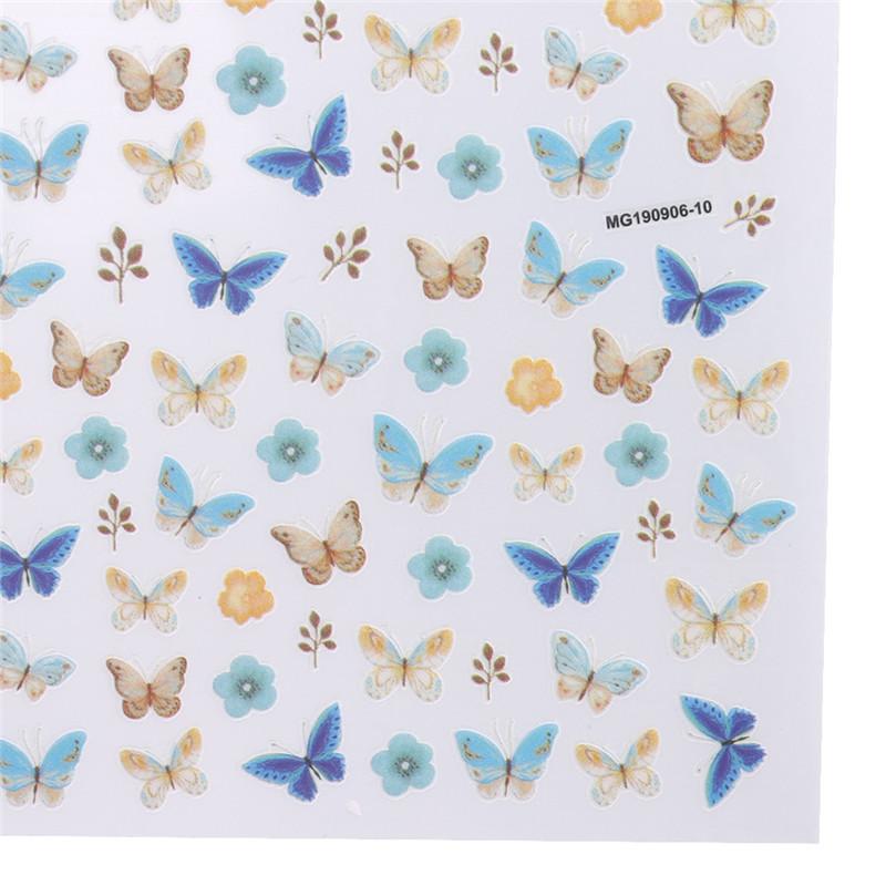 3D Butterfly Nail Art Stickers Adhesive Sliders Colorful Blue Flowers Nail Transfer Decals Foils Wraps Decorations, Style 1
3D Butterfly Nail Art Stickers Adhesive Sliders Colorful Blue Flowers Nail Transfer Decals Foils Wraps Decorations, Style 1