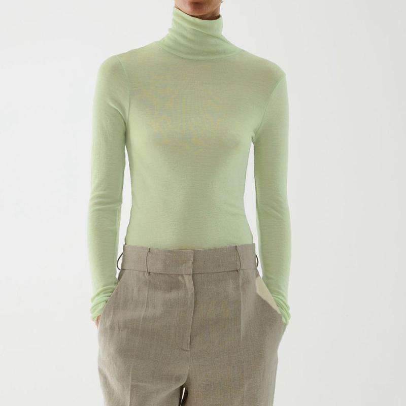 Women Sweater 2020 Autumn and Winter Wool Micro-permeable High-elastic High-neck Bottoming Shirt Thin Knitted Sweater, Black
Women Sweater 2020 Autumn and Winter Wool Micro-permeable High-elastic High-neck Bottoming Shirt Thin Knitted Sweater, Black