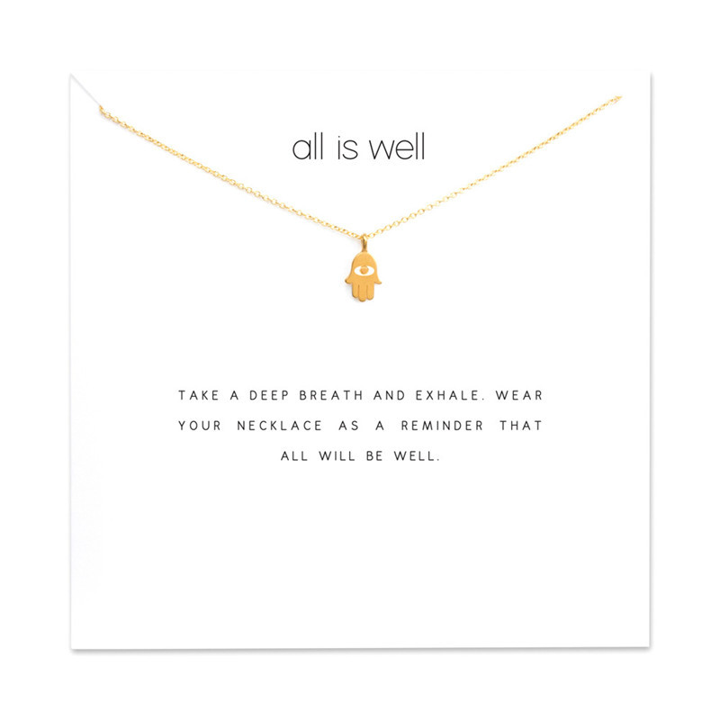 Hamsa Choker Necklaces With Card Gold Silver Cross Pendant Necklace For Fashion Women Jewelry all is well
Hamsa Choker Necklaces With Card Gold Silver Cross Pendant Necklace For Fashion Women Jewelry all is well