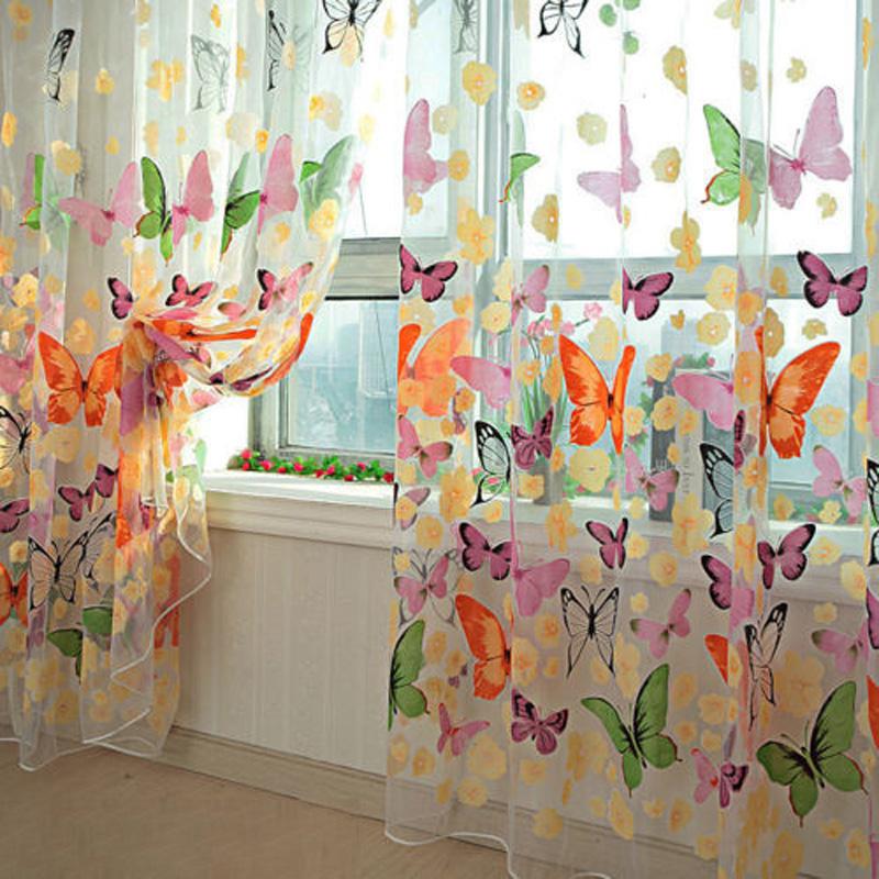 One Pcs Butterfly Print Sheer Window Panel Curtains Room Voile Curtain New Summer Romantic Window Screening Customize Finished, Butterfly curtains
One Pcs Butterfly Print Sheer Window Panel Curtains Room Voile Curtain New Summer Romantic Window Screening Customize Finished, Butterfly curtains