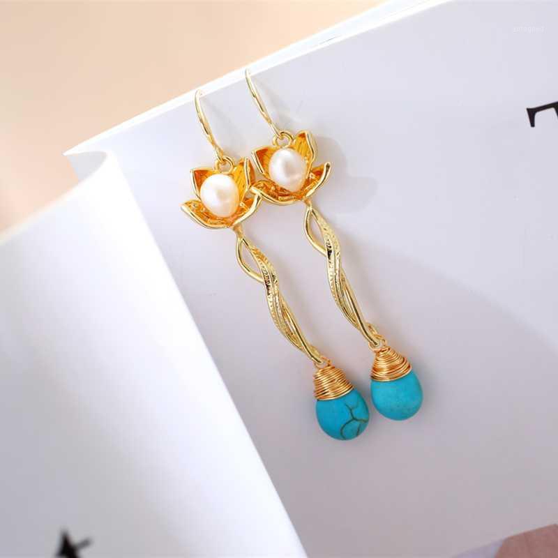 Dangle & Chandelier DAIMI 7-8mm Pearl Earrings Turquoise Design For Women Gift1
Dangle & Chandelier DAIMI 7-8mm Pearl Earrings Turquoise Design For Women Gift1