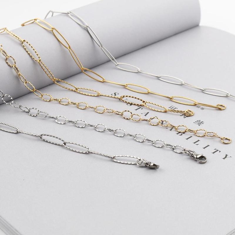 Doreen Box Stainless Steel Necklace Oval Square Pattern Rectangular Pattern Olive Shape Lobster Clasp Chain Necklace 60cm ,1PC
Doreen Box Stainless Steel Necklace Oval Square Pattern Rectangular Pattern Olive Shape Lobster Clasp Chain Necklace 60cm ,1PC