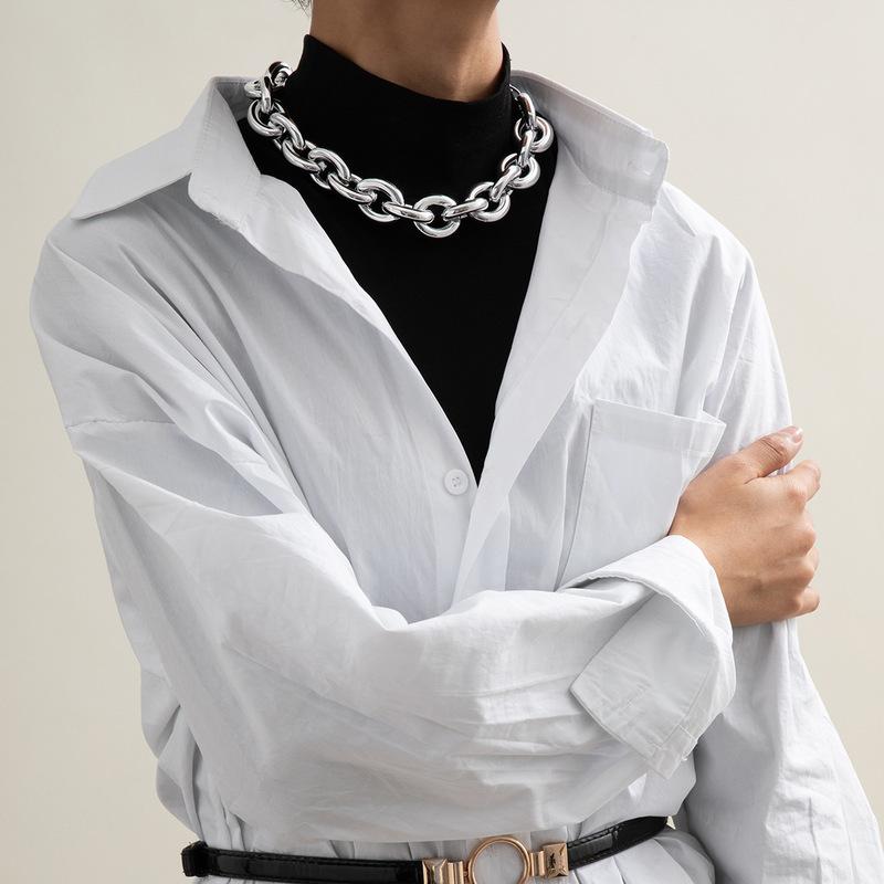 TIMEONLY Hyperbole Chunky Cuban Chain Choker Neckalces Hollow Alloy Street Stylr Neckalce for Women Ladies Punk Party Jewellery
TIMEONLY Hyperbole Chunky Cuban Chain Choker Neckalces Hollow Alloy Street Stylr Neckalce for Women Ladies Punk Party Jewellery
