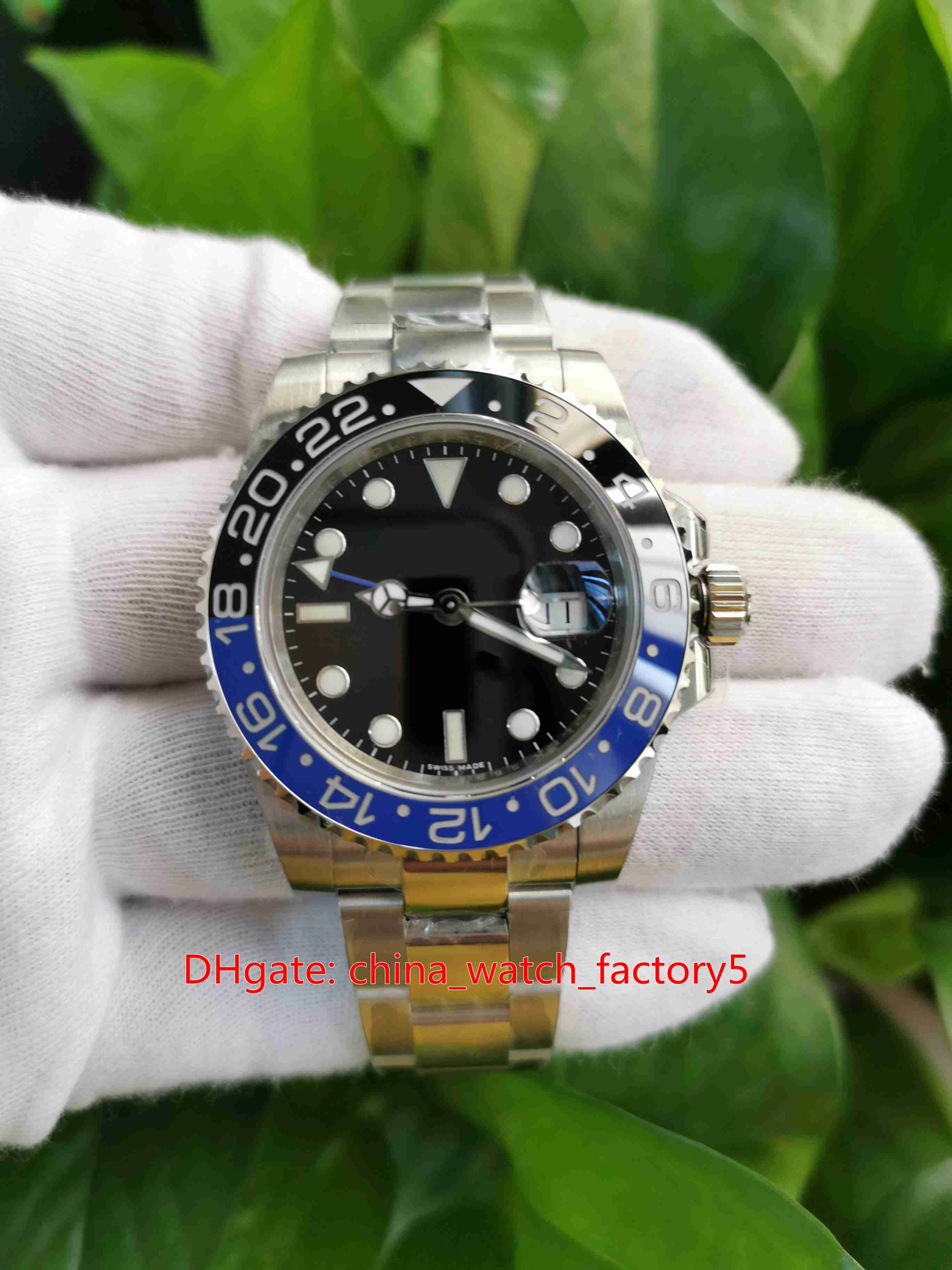 Hot Selling Top Quality V5 Version BP Maker 40mm GMT Batman 116710 116710BLNR Ceramic Asia 2813 Movement Mechanical Automatic Mens Watches
Hot Selling Top Quality V5 Version BP Maker 40mm GMT Batman 116710 116710BLNR Ceramic Asia 2813 Movement Mechanical Automatic Mens Watches