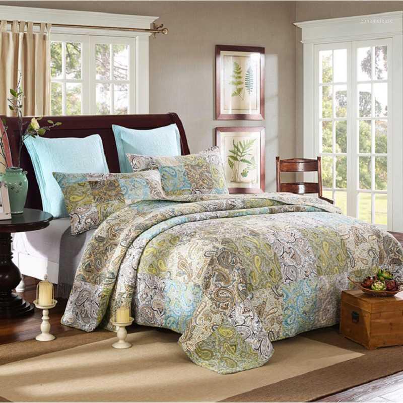 CHAUSUB Patchwork Bedspread Quilt Set 3pcs Paisley Print Cotton Quilts Bed Cover Shams Queen Size Quilted Coverlet Blanket1, As picture
CHAUSUB Patchwork Bedspread Quilt Set 3pcs Paisley Print Cotton Quilts Bed Cover Shams Queen Size Quilted Coverlet Blanket1, As picture