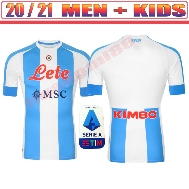 20 21 Napoli soccer jersey Naples football shirt 2021 KOULIBALY camiseta de fútbol INSIGNE MILIK maillots H.LOZANO MERTENS MEN KIDS