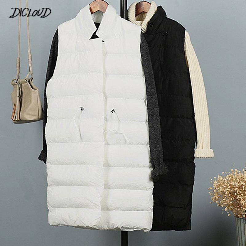 Autumn Winter Warm Long Vest Coat Women Fashion Harajuku Sleeveless Casual Cotton Vest Ladies White Black Plus Size Outerwear
Autumn Winter Warm Long Vest Coat Women Fashion Harajuku Sleeveless Casual Cotton Vest Ladies White Black Plus Size Outerwear
