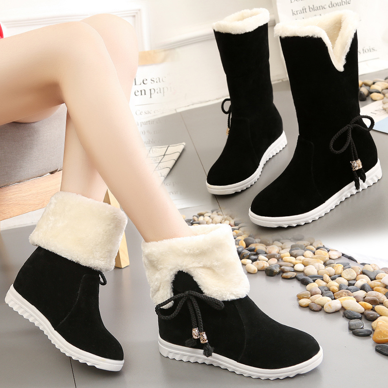 2020 Women's Snowboots Fake Winter Suede Snow Platform Shoes Warm Teddy Anti-slip Growing Mujer Boots 3iwr, Black.
2020 Women's Snowboots Fake Winter Suede Snow Platform Shoes Warm Teddy Anti-slip Growing Mujer Boots 3iwr, Black.