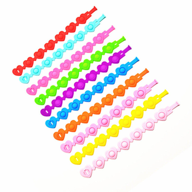 DHL FREE Fidget Sensory Decompression Toy Heart-shaped Silicon Bubble Bracelet Toys Gift For Kid YT199501
DHL FREE Fidget Sensory Decompression Toy Heart-shaped Silicon Bubble Bracelet Toys Gift For Kid YT199501