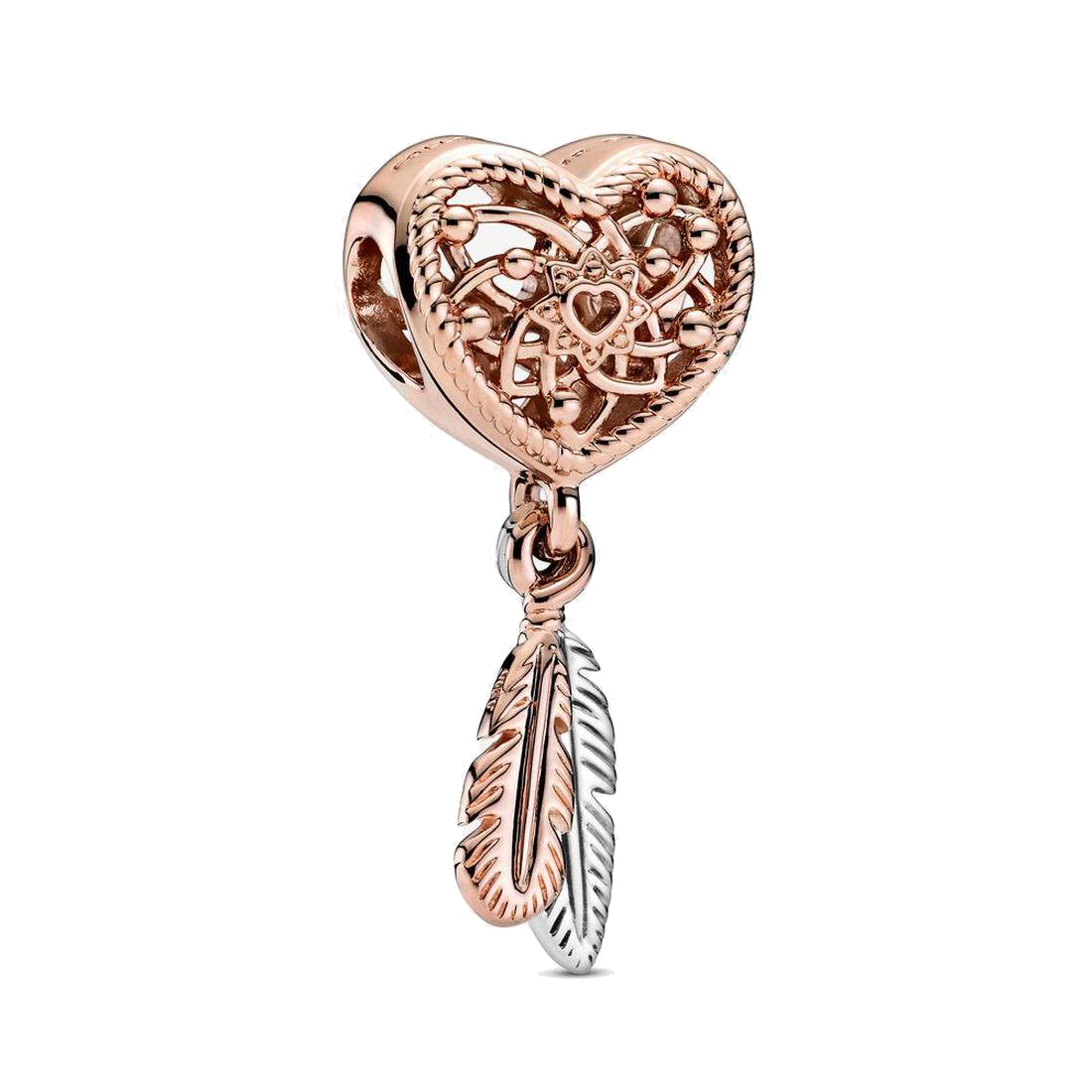 Fine jewelry Authentic 925 Sterling Silver Bead Fit Pandora Charm Bracelets Openwork Heart & Two Feathers Dreamcatcher Charms Safety Chain P, Bronze;silver
Fine jewelry Authentic 925 Sterling Silver Bead Fit Pandora Charm Bracelets Openwork Heart & Two Feathers Dreamcatcher Charms Safety Chain P, Bronze;silver