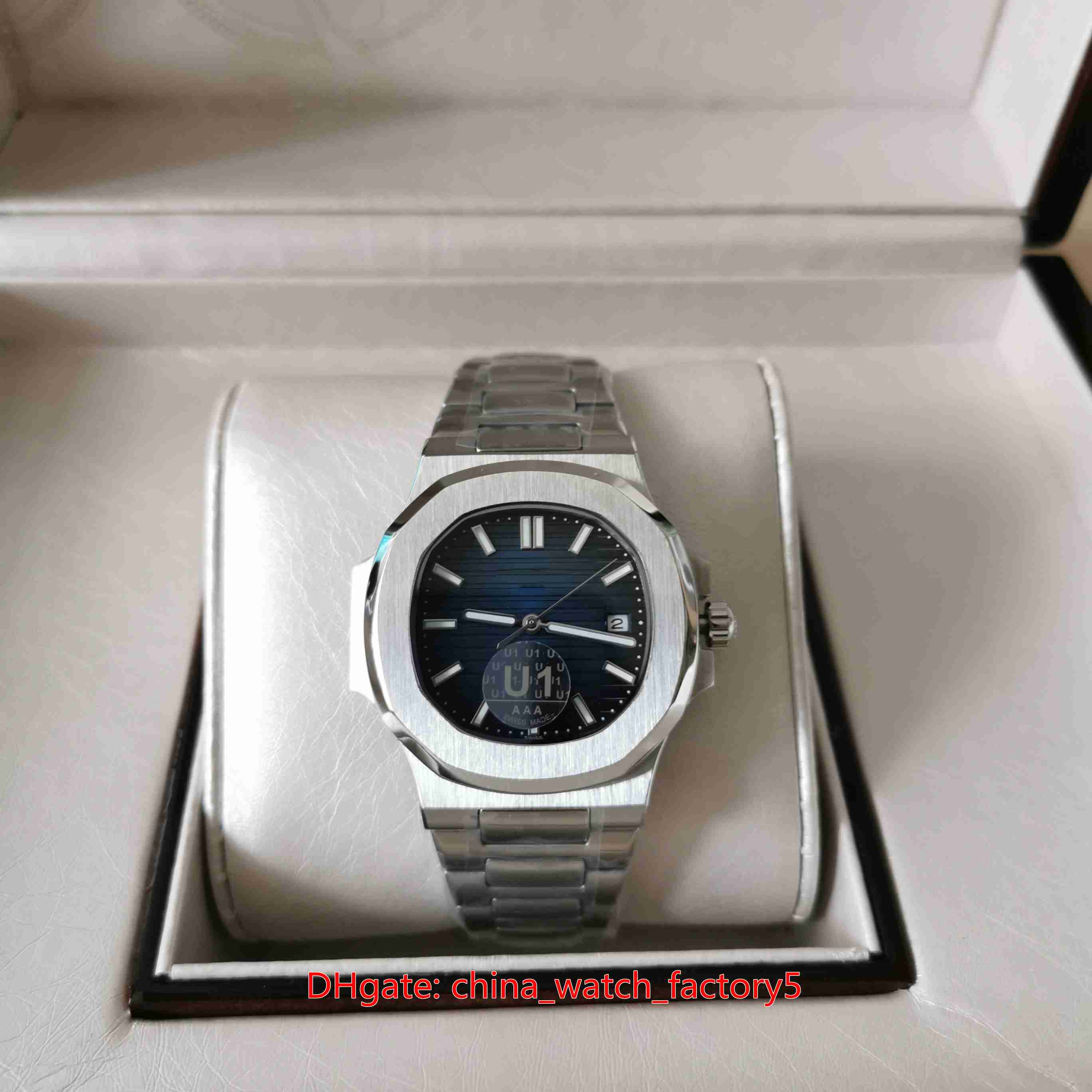 U1 Factory Top Quality Watches 40mm Nautilus 5711 1A-010 014 Sapphire Glass Asia 2813 Movement Transparent Mechanical Automatic Mens Watch Men's Wristwatches
U1 Factory Top Quality Watches 40mm Nautilus 5711 1A-010 014 Sapphire Glass Asia 2813 Movement Transparent Mechanical Automatic Mens Watch Men's Wristwatches