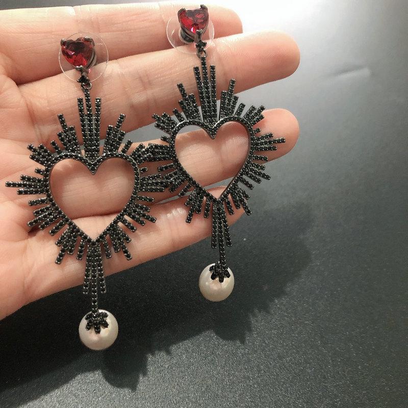 Bilincolor fahsion high quality trendy cz flower long large big black tassel bohemia drop dangling earring
Bilincolor fahsion high quality trendy cz flower long large big black tassel bohemia drop dangling earring