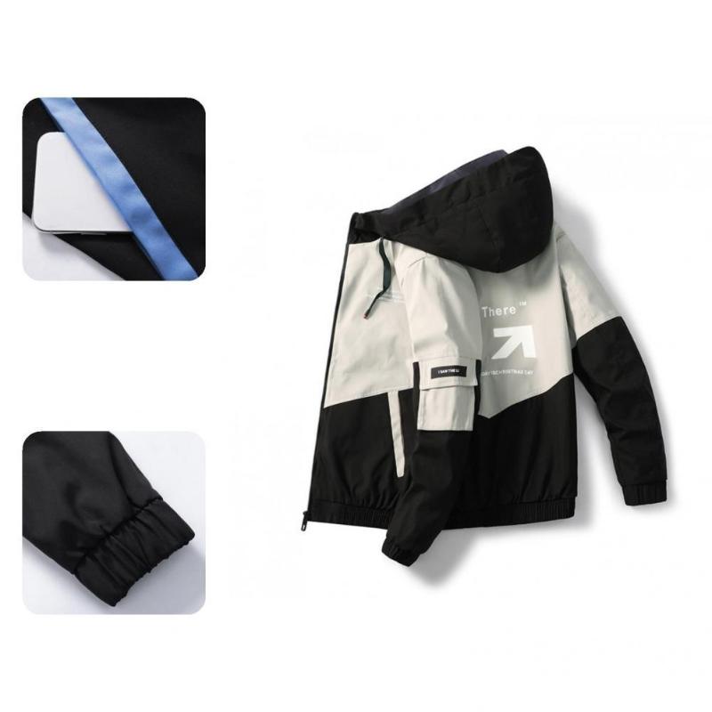 Men's Jackets Elastic Hem Trendy Casual Spring Coat Breathable Jacket Contrast Color For Daily Wear, Black;brown
Men's Jackets Elastic Hem Trendy Casual Spring Coat Breathable Jacket Contrast Color For Daily Wear, Black;brown