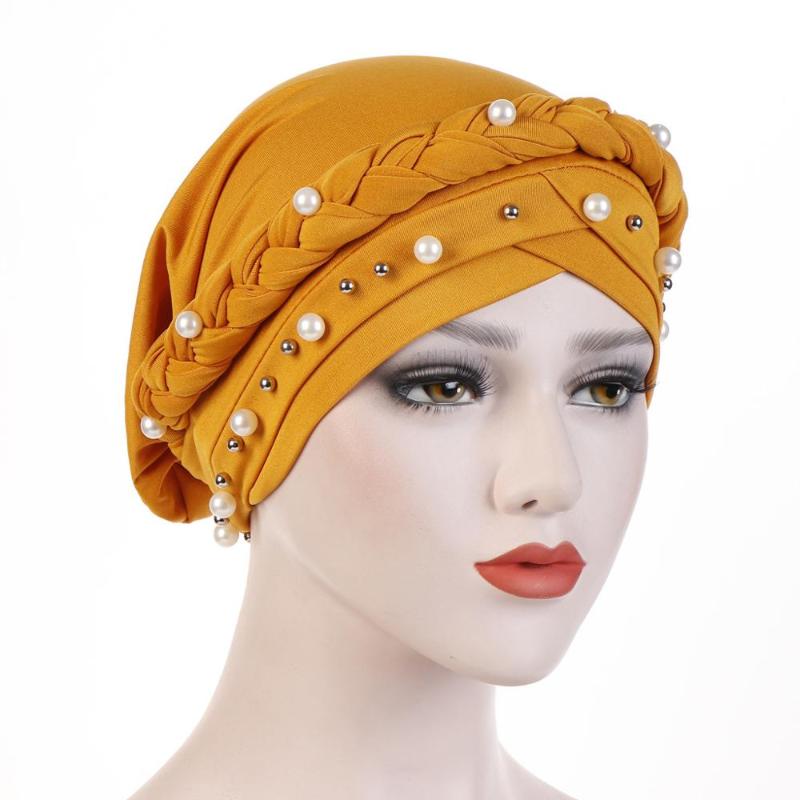 Beanie/Skull Caps Muslim Women Single Braid Beads Head Turban Hat African Female Beanie Wrap Bandana Hair Accessories TB-06A, Black
Beanie/Skull Caps Muslim Women Single Braid Beads Head Turban Hat African Female Beanie Wrap Bandana Hair Accessories TB-06A, Black
