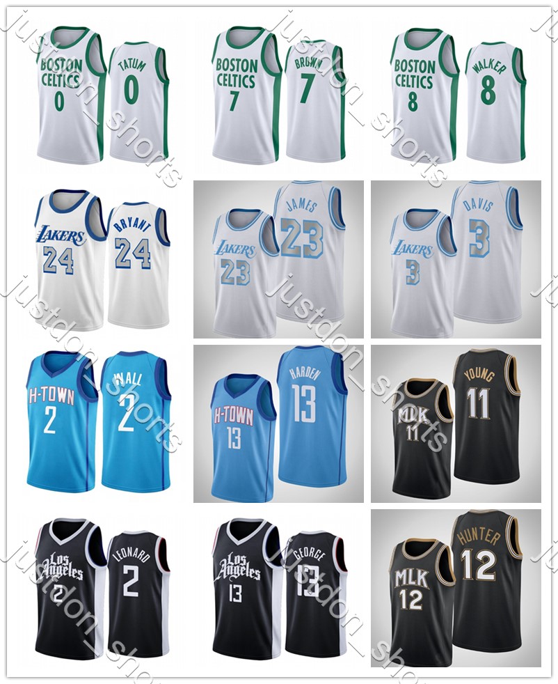 Youth Tatum 0 Brown 7 Walker 8 George 13 Leonard 0 Young 11 Hunter 13 Harden 13 Wall 2 James 23 Davis 3 Embroidery City Blue Edition Jerseys, Black;red
Youth Tatum 0 Brown 7 Walker 8 George 13 Leonard 0 Young 11 Hunter 13 Harden 13 Wall 2 James 23 Davis 3 Embroidery City Blue Edition Jerseys, Black;red