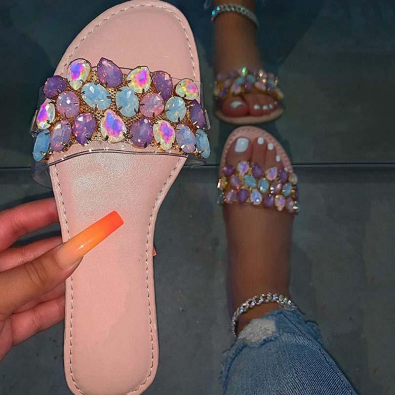 Women Sandals Summer Shoes Colorful Crystal Sandlas Women Shoes Casual Flats Ladies Fashion Bling Non-Slip Home Beach Footwear, Beige
Women Sandals Summer Shoes Colorful Crystal Sandlas Women Shoes Casual Flats Ladies Fashion Bling Non-Slip Home Beach Footwear, Beige