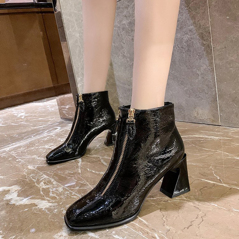 Top British-style square pumps high autumn shoes of women plutonium leather double zipper ankle woman mujer boots, Unkgreenunk
Top British-style square pumps high autumn shoes of women plutonium leather double zipper ankle woman mujer boots, Unkgreenunk