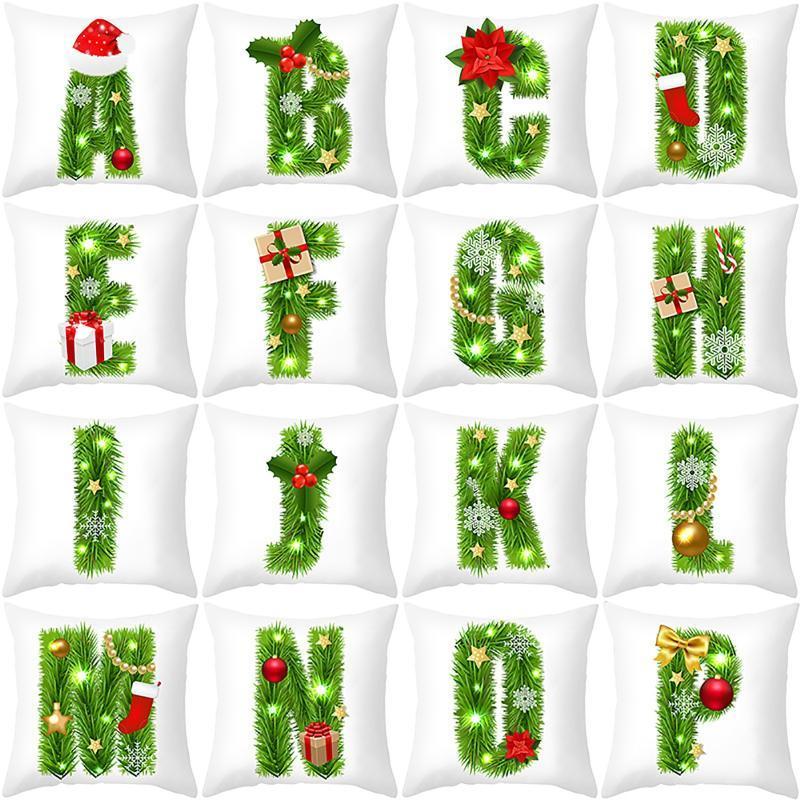 Christmas 26 Letters A to Z Printed Cushion Cover 45*45cm Pillow Case Glitter Sofa Throw Cushion Cover Home Decor Christmas Gift1
Christmas 26 Letters A to Z Printed Cushion Cover 45*45cm Pillow Case Glitter Sofa Throw Cushion Cover Home Decor Christmas Gift1