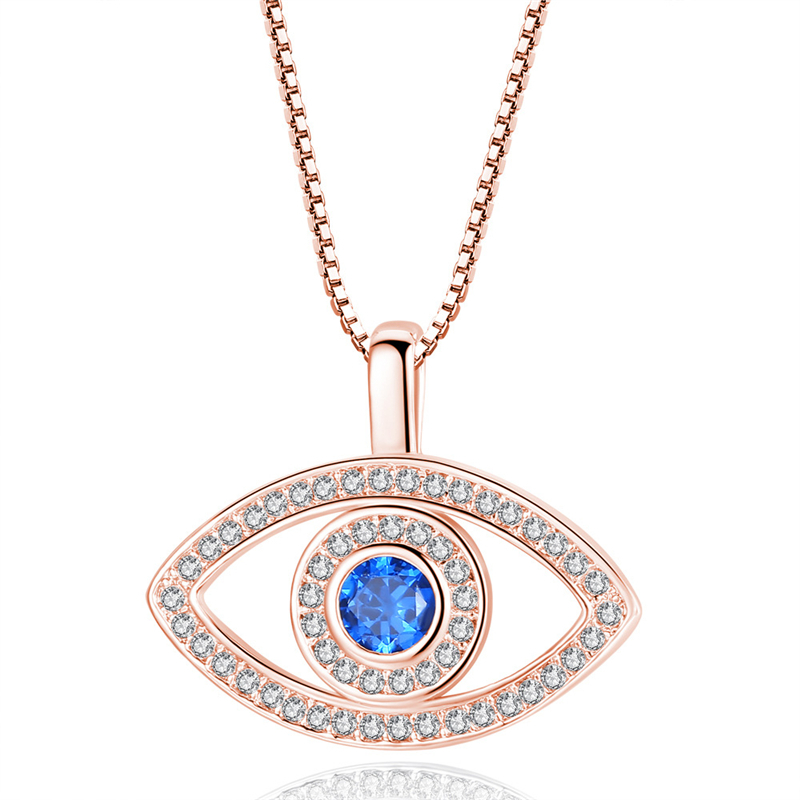 Blue Evil Eye Pendant Necklace Luxury Crystal CZ Clavicle Necklace Silver Rose Gold Jewelry Third Eye Zircon Necklace Fashion Birthday Gift
Blue Evil Eye Pendant Necklace Luxury Crystal CZ Clavicle Necklace Silver Rose Gold Jewelry Third Eye Zircon Necklace Fashion Birthday Gift