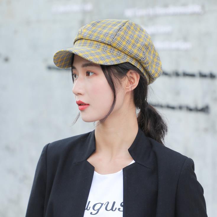 Korean Style Literary Tartan Plaid Summer Spring Decorative Beret Outdoor Woman Checked Cotton Hats Artist Octagonal Caps
Korean Style Literary Tartan Plaid Summer Spring Decorative Beret Outdoor Woman Checked Cotton Hats Artist Octagonal Caps