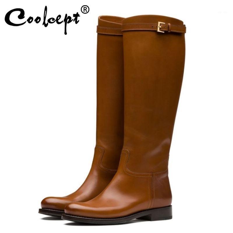 Coolcept Plus Size 34-45 Women Leather Knee High Boots Flat Heel Women Winter Warm Boots Fashion Casual Woman Long Footwear1, Black
Coolcept Plus Size 34-45 Women Leather Knee High Boots Flat Heel Women Winter Warm Boots Fashion Casual Woman Long Footwear1, Black