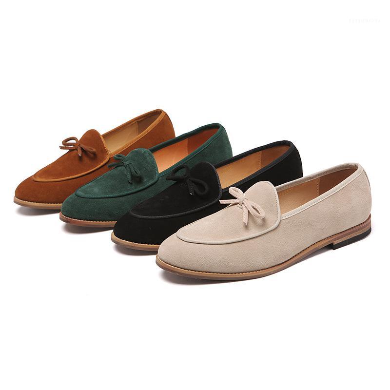 Men Shoes Genuine Leather Cow Suede Black Brown Beige Green Leather Shoes Slip-on Butterfly Knot Formal1
Men Shoes Genuine Leather Cow Suede Black Brown Beige Green Leather Shoes Slip-on Butterfly Knot Formal1