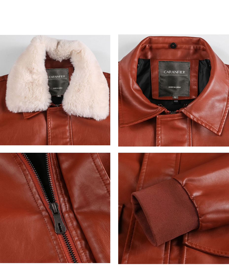 Mens Leather Jackets Winter Autumn Casual Motorcycle PU Jacket Leather Warm Coats Fashion Slim Outwear Male 201218