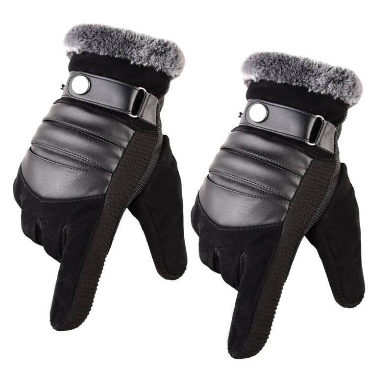 Men Faux Leather Thermal Touch Screen Gloves Plush Lining Warm Cycling Mittens 649C
Men Faux Leather Thermal Touch Screen Gloves Plush Lining Warm Cycling Mittens 649C