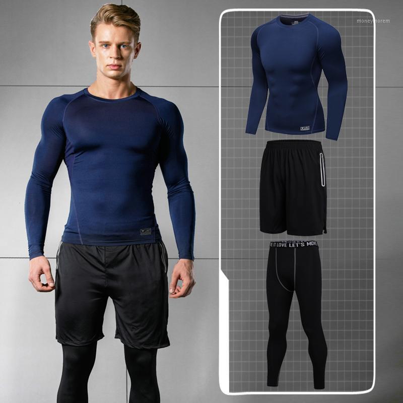 3pcs Compression Quick Dry Tight Tracksuit Men Fitness Long Sleeve Blue Black Shirt Pant Suit Male O-neck Clothing Set for Men1, Lan
3pcs Compression Quick Dry Tight Tracksuit Men Fitness Long Sleeve Blue Black Shirt Pant Suit Male O-neck Clothing Set for Men1, Lan