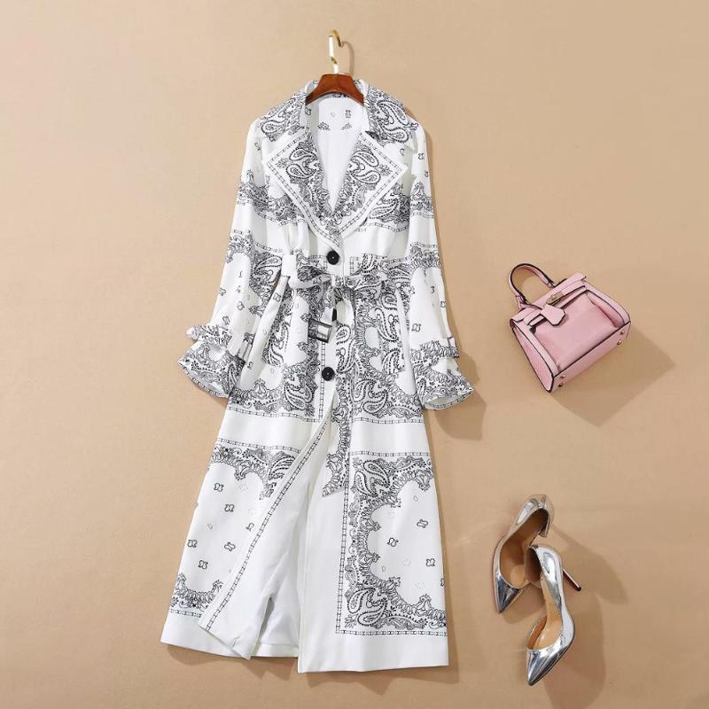 New Arrival Autumn White Long Sleeve Printed Trench Women' Trench 2004808H02, As pic
New Arrival Autumn White Long Sleeve Printed Trench Women' Trench 2004808H02, As pic