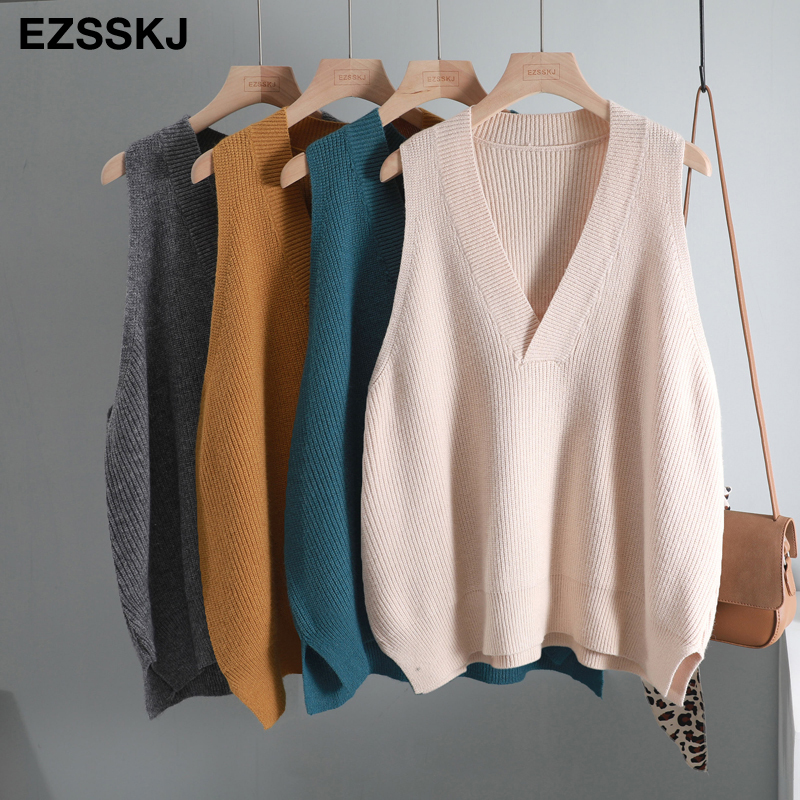 2019 casual sweater vest autumn winter thick Coarse wool sweater pullover sleeveless big top female knit oversize sweater tank C1120, Black
2019 casual sweater vest autumn winter thick Coarse wool sweater pullover sleeveless big top female knit oversize sweater tank C1120, Black