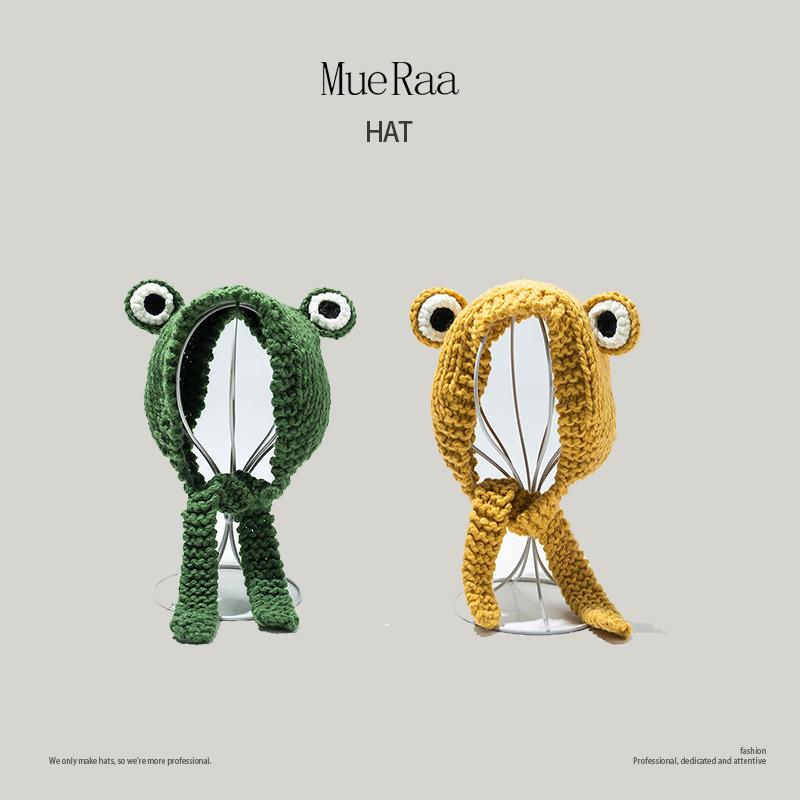 Fashion Big Eyes Frog Sweet Hat Caps For Women Girls Knitted Sleeve Caps Korean Style Solid Color Girls Wool Turban Headwear, Green
Fashion Big Eyes Frog Sweet Hat Caps For Women Girls Knitted Sleeve Caps Korean Style Solid Color Girls Wool Turban Headwear, Green
