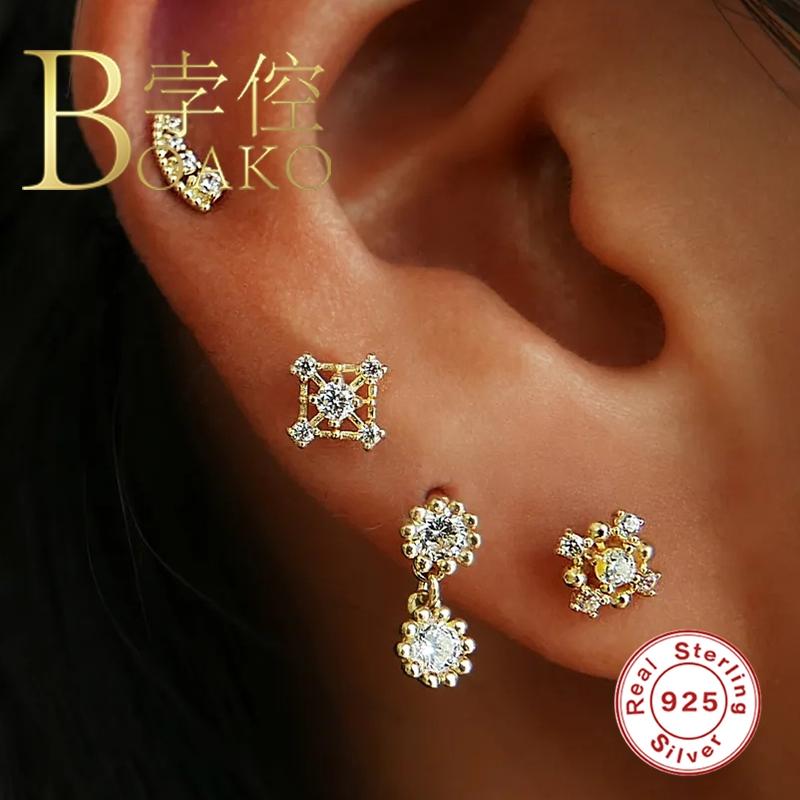 Stud BOAKO Mini Earring For Women 925 Silver Earrings Piercing Girl Zircon Fine Jewelry Pendientes Brincos Aretes
Stud BOAKO Mini Earring For Women 925 Silver Earrings Piercing Girl Zircon Fine Jewelry Pendientes Brincos Aretes